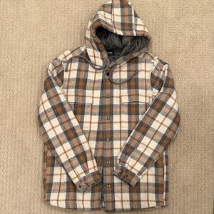 Prana Men's Quilted Hooded Jacket/ Flannel